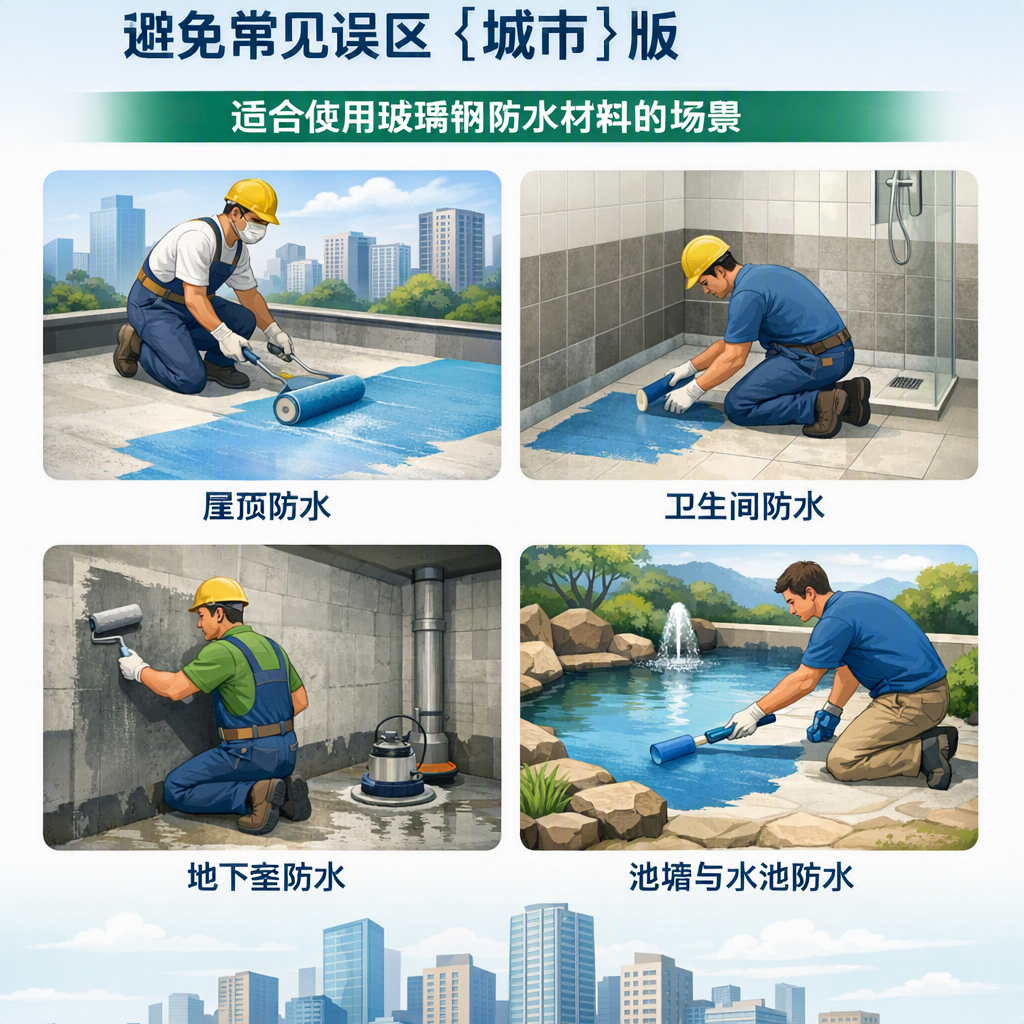 玻璃钢防水材料施工注意事项，避免常见误区 济宁 版