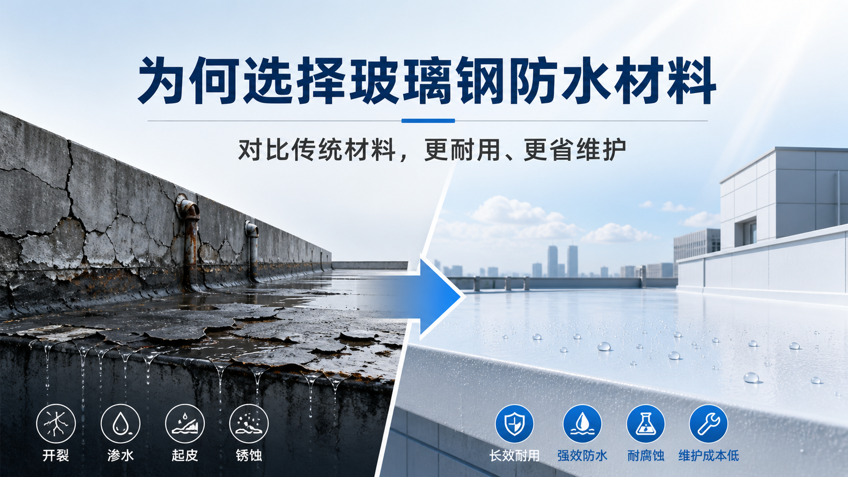在济宁，为何选择玻璃钢防水材料而非传统材料